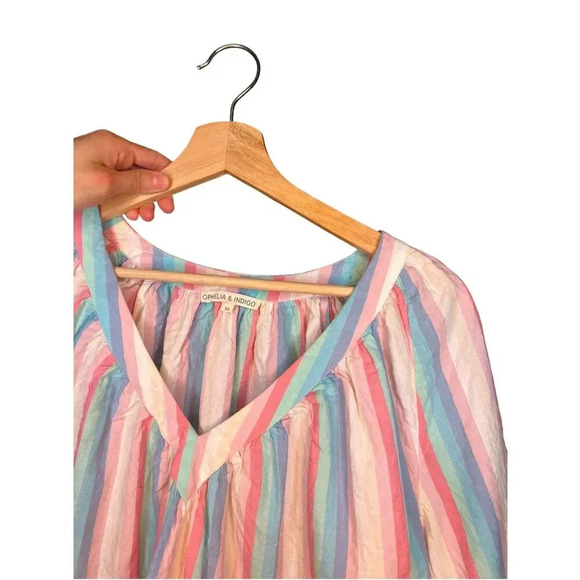 Ophelia & Indigo Edie Top Rainbow Stripe - Picture 4 of 7